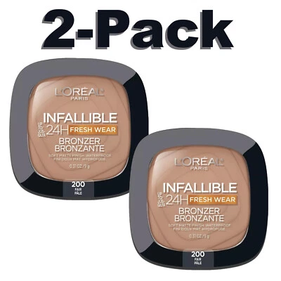 2-Pack L'Oreal Infallible 24H Bronzer 200 Fair - New and Sealed - Ships Free! - Image 1 of 3