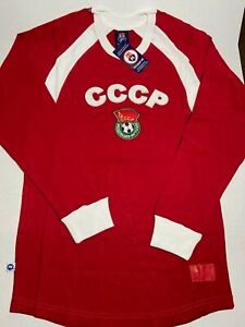 Russia CCCP Full Sleeve Soccer USSR Shirt All Sizes NWT