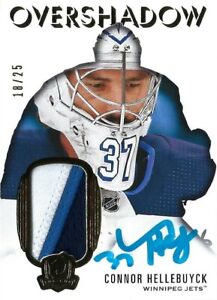 CONNOR HELLEBUYCK: 2019-20 Upper Deck The Cup – OVERSHADOW PATCH AUTO #18/25 (OS