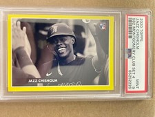 2020 topps 582 montgomery club jazz chisholm rc psa9