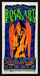 Rock Art Expo '94 POSTER Silkscreen Psychic Sparkplug Ron Donovan Orion Landau - Picture 1 of 3