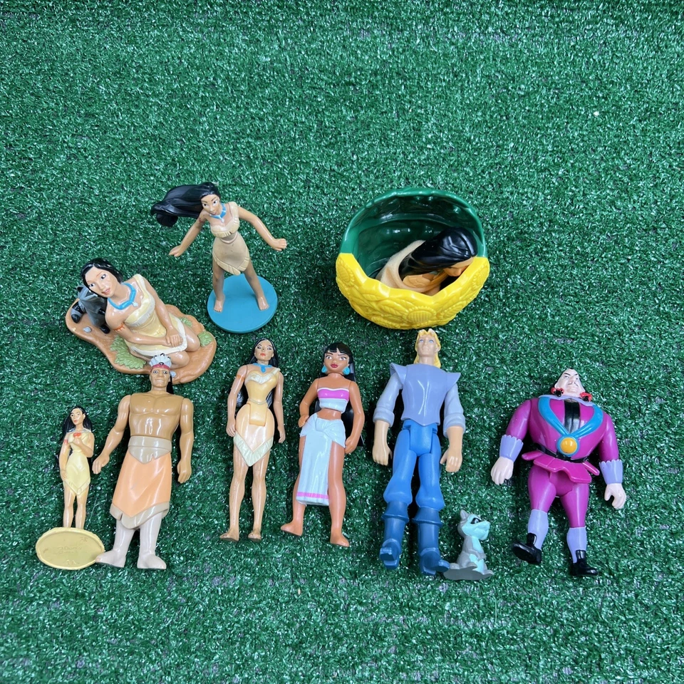 Lote de 10 Figuras de Acción Juguetes Vintage Disney Pocahontas Vinilo APLAUSOS Foto 1 de 4
