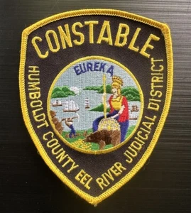 Obsolete Humboldt County Constable California Eureka Police Patch Badge River PD - Picture 1 of 2