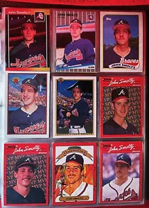 John Smoltz Braves Baseball Karten Lot Album 1989-2005 RCs SP Fehler!! - Bild 1 von 18