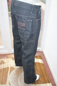 G-Star W36 L32 jeans Dark Blue Indigo KNIGHT Pant Unit 36R Slim Bootcut G Star - Picture 1 of 20