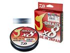 Daiwa J-Braid Grand X8 150m Multi-Color Braided Line Made in Japan 