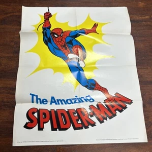 AMAZING SPIDERMAN 1975 GIVEAWAY PROMO POSTER 22"x28" NM ORIGINAL VINTAGE HUDSON - Bild 1 von 6
