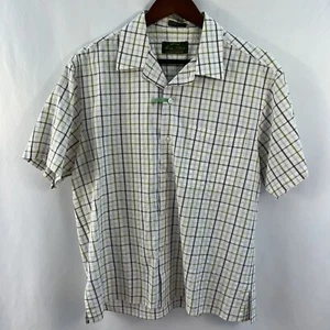 Orvis Shirt Signature Collection Mens Button Front Sz Medium Checkered Plaid - Picture 1 of 3