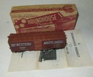 Vintage Roundhouse 40' Western Maryland box car #28063 Die Cast (vtg wrong box) - Picture 1 of 9
