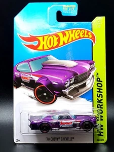 2014 Hot Wheels Super Treasure Hunt '70 Chevy Chevelle #243 w/Protector B1 - Picture 1 of 9