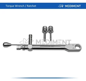 Dental Torque Wrench Ratchet Dental Instrument 10-70 NCM With Drivers - Picture 1 of 1