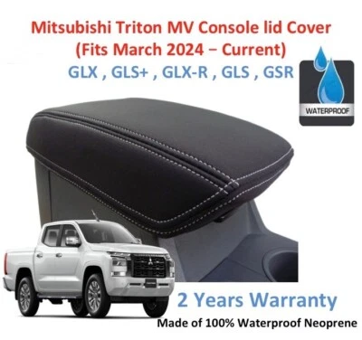FITS MITSUBISHI TRITON MV CONSOLE LID COVER WETSUIT  ( MARCH 2024  - CURRENT ) - image 1 of 4