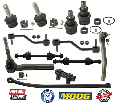 COMPLETE MOOG 12PCS Front Suspension Kit For Ford F-350 Super Duty 4WD 4X4 - Image 1 of 4
