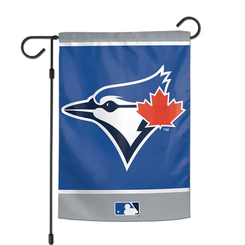 TORONTO BLUE JAYS-------12 1/2" X 18"------2 SIDED GARDEN FLAG Cover