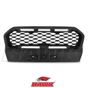 MATTE BLACK GRILLE WITH LIGHTS LED FRONT GRILL FOR FORD RANGER WILDTRAK T8 19-22 - Afbeelding 1 van 9