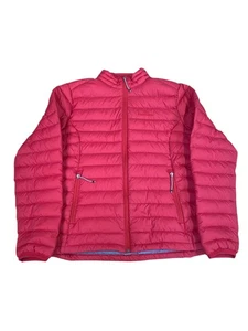 Kathmandu Puffer Jacket Women's Size 16 Duckdown 550 Red Zip-Up Outerwear - Picture 1 of 8