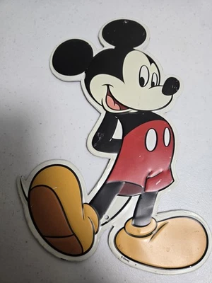 Letrero de metal Disney Mickey Mouse marcas de carretera abierta 8 X 12 pulgadas. Buen estado.  Foto 1 de 4