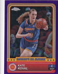 KATE KOVAL 2024-25 TOPPS CROMO MCDONALD'S REFRACTOR PÚRPURA 73/150 RC LSU 6 - Imagen 1 de 2