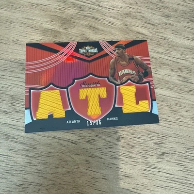 2007 Topps Triple Threads Josh Smith Jersey Patch - Image 1 of 4