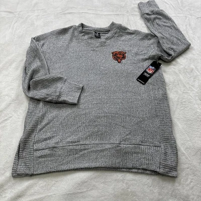 Chicago Bears Sleepwear Shirt Womens Size Small NFL Team Apparel Juniper Gray - Image 1 of 4