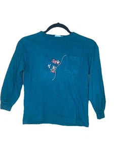 Camiseta manga larga Chip N Dale vintage del catálogo Disney para niños talla mediana - Imagen 1 de 3