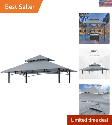 Tapa de dosel de repuesto para carpa de parrilla gris - resistente al agua y protegida contra rayos UV para... Foto 1 de 4