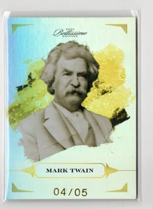 2023 Keepsake Bellissimo Mark Twain GOLD PARALLEL #12 4/5 SP RARE Samuel Clemens - Picture 1 of 1