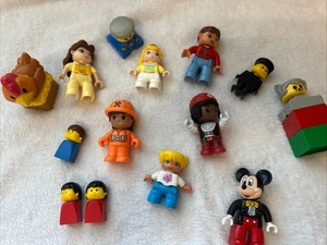 Lego Duplo Figures And Vintage Heads Lot Of 14 - Picture 1 of 7