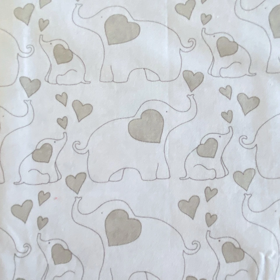 Susan Winget Elephant Linework Fabric Quilting Cotton 32x44 - Image 1 of 4