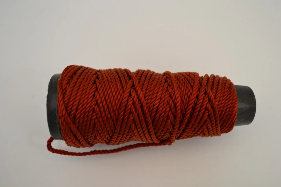 CADENA DE CORDÓN DE SEDA POLIÉSTER ROJO 12 METROS 2,5 MM #T-2844 Foto 1 de 1
