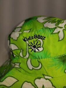 KIDZ BANZ Hawaiian Adjustable Bucket Hat One Size To Fit Most Kids Below 56cm