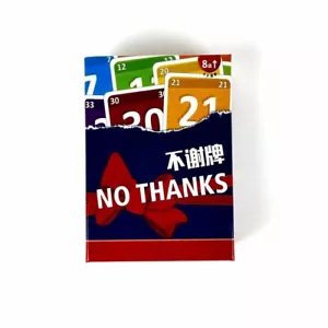 No Thanks Card Game Strategy Interactive Tabletop Game For Family Friends Party - Picture 1 of 12