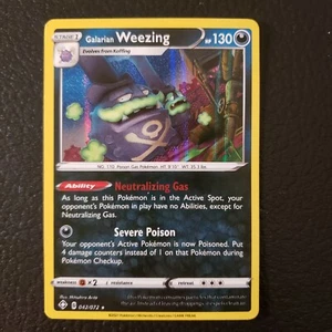 Pokemon GALARIAN WEEZING 042/072 Shiny Fates - RARE HOLO - - MINT - Picture 1 of 9
