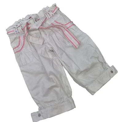 Pantalones Cargo Blancos 3/4 Para Niñas JOHN ROCHA 100% Algodón 6 Años - Imagen 1 de 4