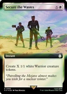Secure the Wastes SURGE FOIL EXTENDED - 0985 - Rare - Fallout PIP MTG - Picture 1 of 1
