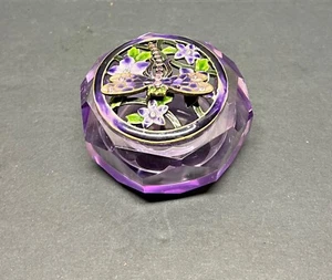 Vintage Butterfly Enamel Jewelry Box Earring Box - Bild 1 von 3