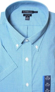 Croft & Barrow Men's Classic Fit Short Sleeve Summer Dress Shirt Blue Small NWT - Picture 1 of 2