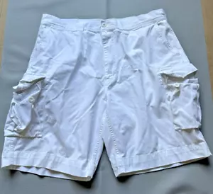 Polo Ralph Lauren Gellar pantaloncino cargo uomo 40 bianco tasche utility LEGGI - Foto 1 di 15