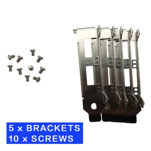 5pcs Generic Low Profile Brackets for Intel X520-DA2 X520-SR2 X520-LR2 X710-DA2 - Picture 1 of 6