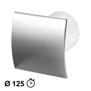 Ventilatore aspiratore domestico Ø 125mm con timer - mascherina cromo lucida - Imagen 1 de 2