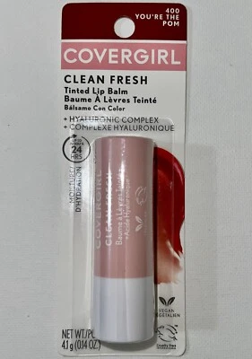 Covergirl 400 You're The Pom Bálsamo Labial Tintado Limpio Fresco Complejo Hialurónico NUEVO Foto 1 de 4