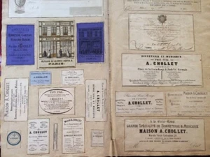 XIXe. 49 Documents Et Publicités Concernant Un Commerce De MERCERIE à PARIS. - Picture 1 of 11