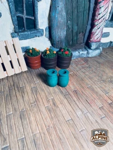 Alpine Railworks 1057 G Scale Green Vases (2) - Imagen 1 de 1