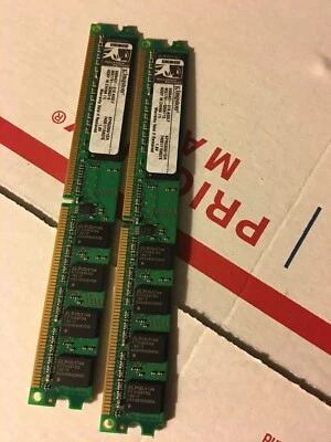 Genuine Kingston KPR5300/1GR 2GB (2x1GB) DDR2 667 PC2-5300 Desktop Memory RAM - Image 1 of 2