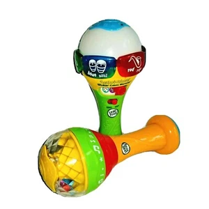 Leap Frog Learn & Groove SHAKIN' COLORS MARACAS Bi-lingual Color Changing Music - Picture 1 of 5