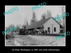 Old 8X6 Historic Photo Of Cle Elum Washington The Railroad Depot C1885