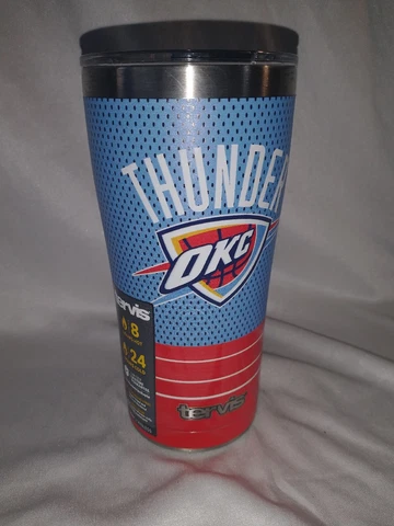 New Tervis Oklahoma City Thunder 20oz Tumbler Stainless Steel Vacuum Insulated Cover