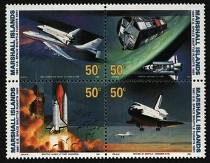 Marshall-Inseln 1991 - Mi-Nr. 349-352 ** - MNH - ZDR - Raumfahrt / Space - Picture 1 of 1