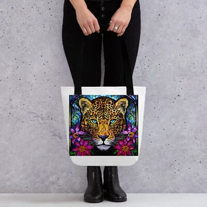 Tasche Buntglas Leopard - Bild 1 von 4