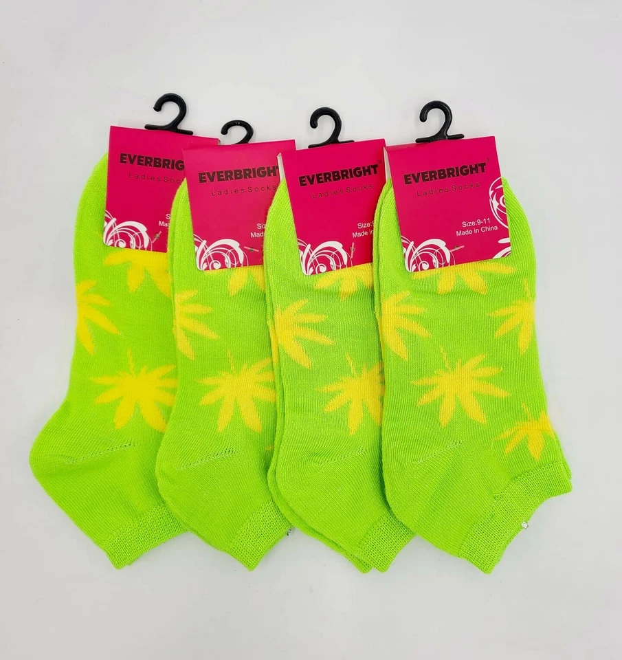 12 Pairs Ladies Everbright Solid Color White No Show Ankle Socks Size 9-11